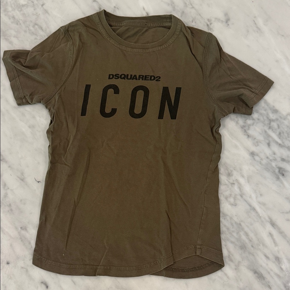 DSQUARED2 Short Sleeve Icon Tee - Khaki